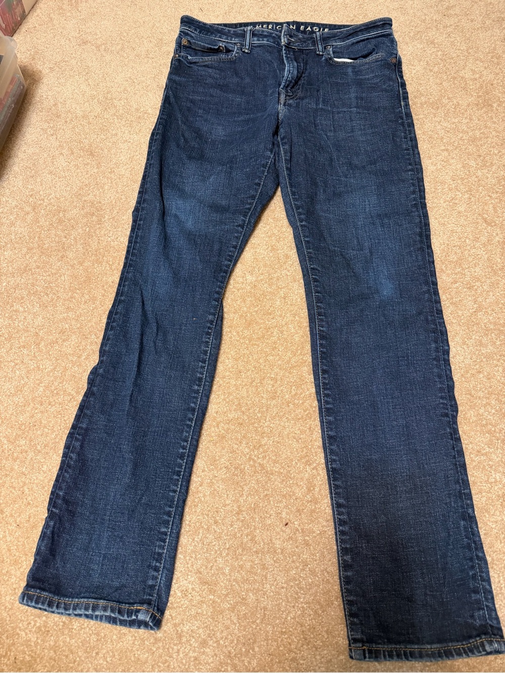 American Eagle Outfitters Men’s Dark Blue Straight Jeans 32" X 32"